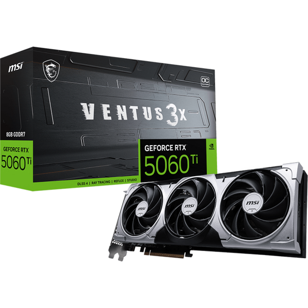 Placa video MSI GeForce RTX 5060 Ti VENTUS 3X OC 8GB GDDR7 128 Bit DLSS 4.0