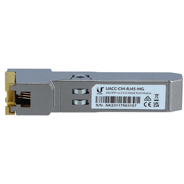 Modul SFP Ubiquiti UACC-CM-RJ45-MG SFP+ la RJ45, 10 GbE