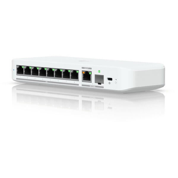 Switch Ubiquiti USW-FLEX-2.5G-8, 8x 2.5 GbE, 1x 10 GbE PoE+