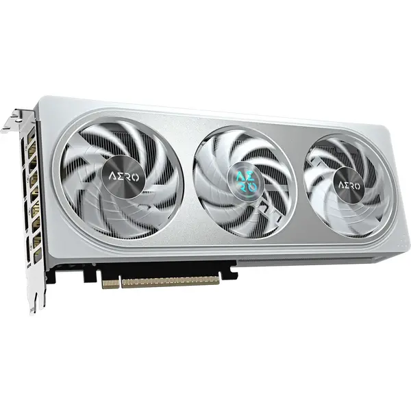 Placa video Gigabyte GeForce RTX 5060 Ti AERO OC White 16GB GDDR7 128 Bit DLSS 4.0