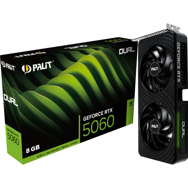 Placa video Palit GeForce RTX 5060 Dual 8GB GDDR7 128 Bit DLSS 4.0