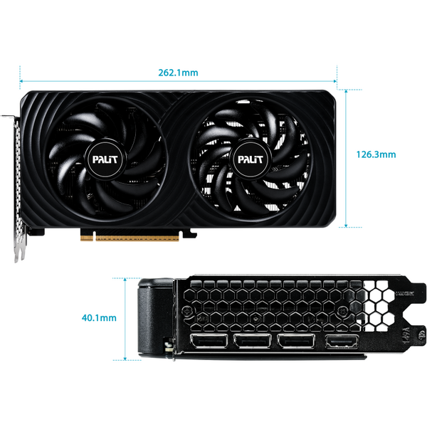 Placa video Palit GeForce RTX 5060 Dual 8GB GDDR7 128 Bit DLSS 4.0