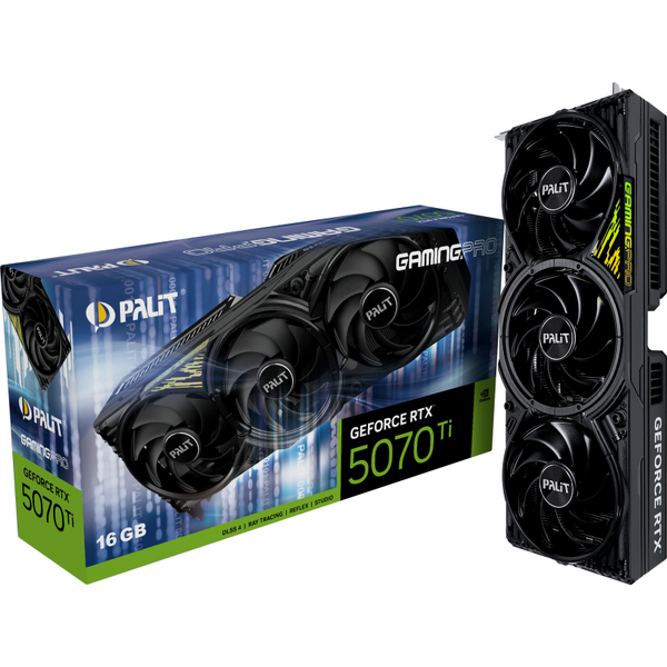 Placa video Palit GeForce RTX 5070 Ti GamingPro V1 16GB GDDR7 256 Bit DLSS 4.0