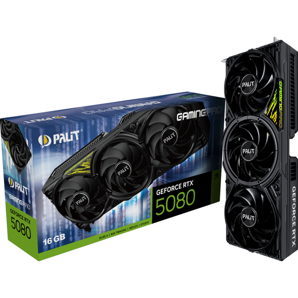 Placa video Palit GeForce RTX 5080 GamingPro 16GB GDDR7 256 Bit DLSS 4.0