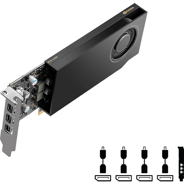 Placa video PNY RTX A400 4GB GDDR6 64 Bit OEM