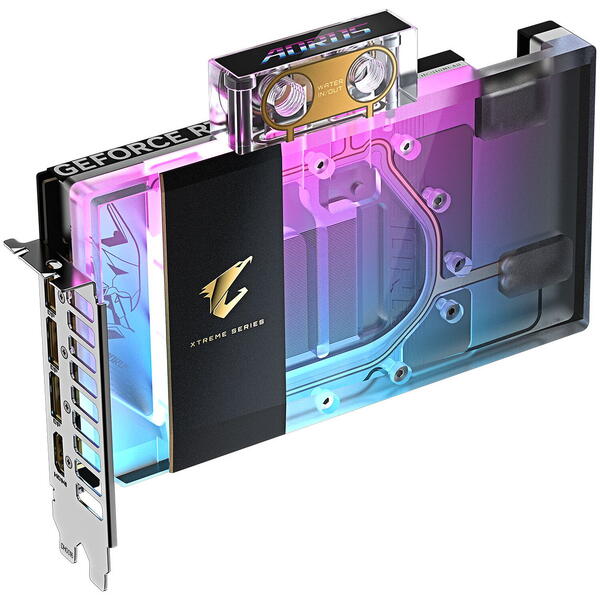 Placa video Gigabyte AORUS GeForce RTX 5080 Xtreme Waterforce WB 16GB GDDR7 256 Bit DLSS 4.0