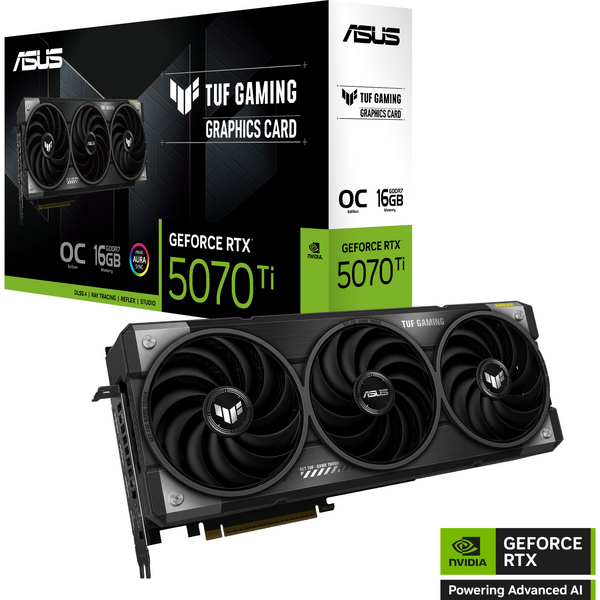Placa video Asus GeForce RTX 5070 Ti TUF GAMING OC 16GB GDDR7 256 Bit DLSS 4.0