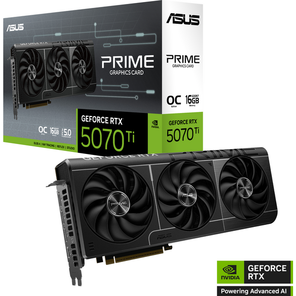 Placa video Asus GeForce RTX 5070 Ti PRIME OC 16GB GDDR7 256 Bit DLSS 4.0