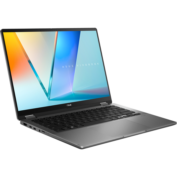 Laptop Asus Vivobook 14 Flip TP3407SA, 14 inch WUXGA OLED Touch, Intel Core Ultra 5 226V, 16GB LPDDR5X, 1TB SSD, Intel Arc 130V, Win 11 Pro, Matte Gray