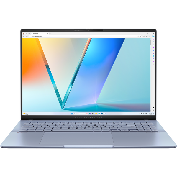 Laptop Asus Vivobook S 16 OLED S5606CA, 16 inch 3K 120Hz, Intel Core Ultra 7 255H, 16GB LPDDR5X, 1TB SSD, Intel Arc 140T, Win 11 Pro, Mist Blue