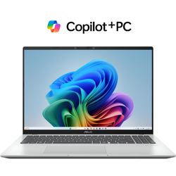 Vivobook 16 X1607QA, 16 inch WUXGA, Qualcomm Snapdragon X X1-26-100, 16GB LPDDR5X, 1TB SSD, Qualcomm Adreno, Win 11 Home, Cool Silver