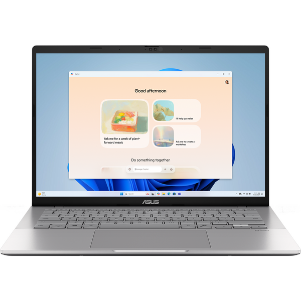 Laptop Asus Vivobook S14 S3407VA, 14 inch WUXGA, Intel Core i5-13420H, 16GB DDR5, 1TB SSD, Intel UHD, Cool Silver