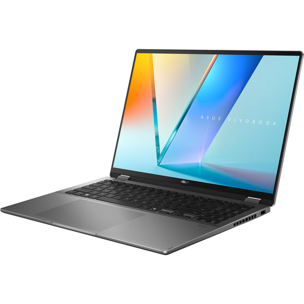Laptop Asus Vivobook 16 Flip TP3607SA, 16 inch 3K OLED 120Hz Touch, Intel Core Ultra 7 258V, 32GB LPDDR5X, 1TB SSD, Intel Arc 140V, Win 11 Pro, Matte Gray