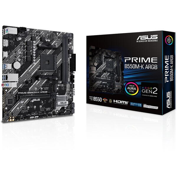 Placa de baza Asus PRIME B550M-K ARGB Socket AM4