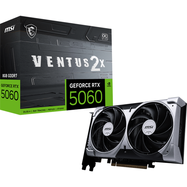 Placa video MSI GeForce RTX 5060 VENTUS 2X OC 8GB GDDR7 128 Bit DLSS 4.0