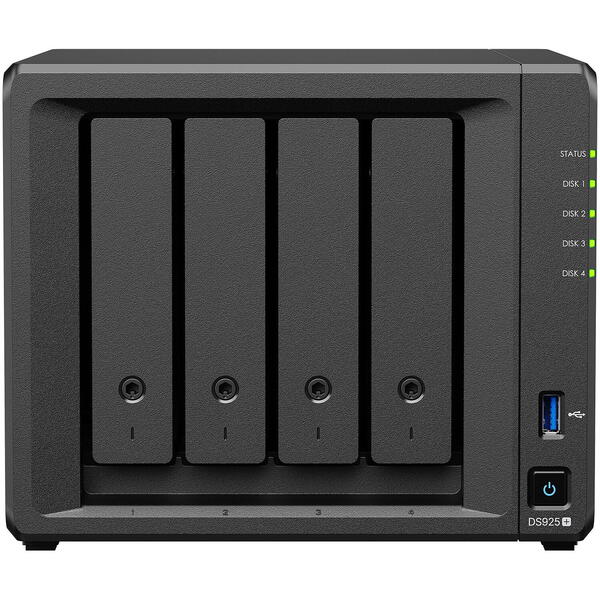 NAS Synology DiskStation DS925+ 4GB Negru