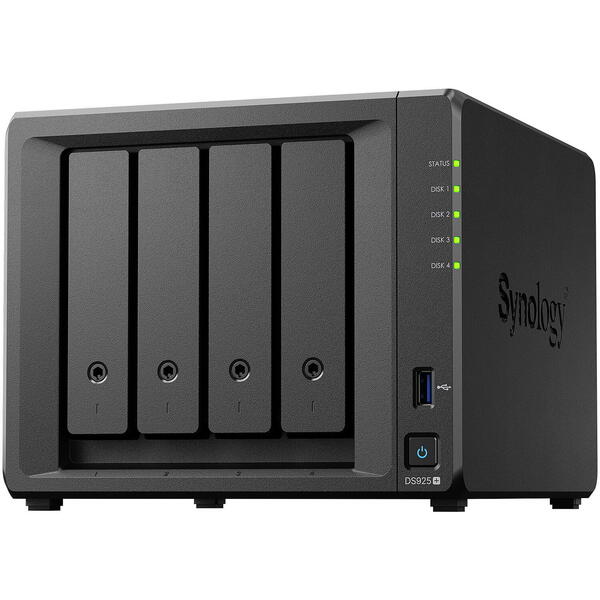 NAS Synology DiskStation DS925+ 4GB Negru