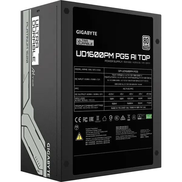Sursa Gigabyte GP-UD1600PM PG5, 80+ Platinum, 1600W
