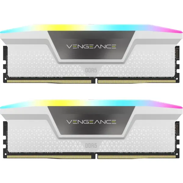 Memorie Corsair Vengeance RGB White 32GB DDR5 6400MHz CL32 Kit Dual Channel