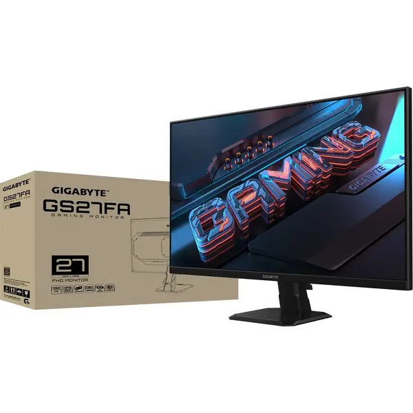 Monitor Gaming Gigabyte GS27FA 27 inch FHD IPS 1 ms 180 Hz HDR Negru