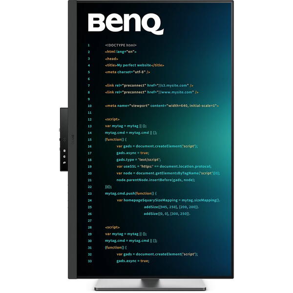 Monitor LED Benq RD320U 31.5 inch UHD IPS 5 ms 60 Hz USB-C HDR Negru