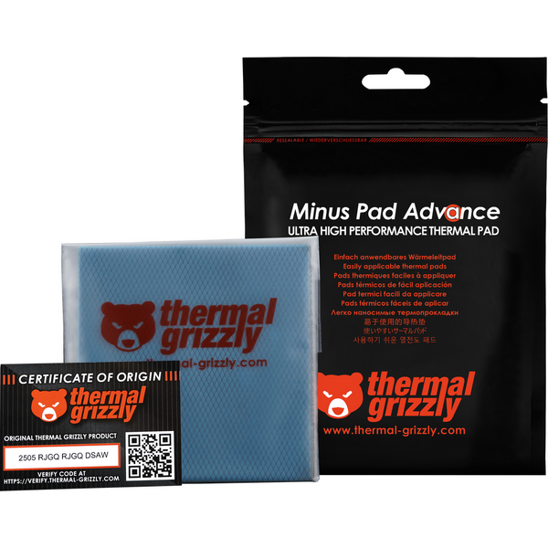 Pad termic Thermal Grizzly Minus Pad Advance, 100x100x1.5 mm, 2 buc.