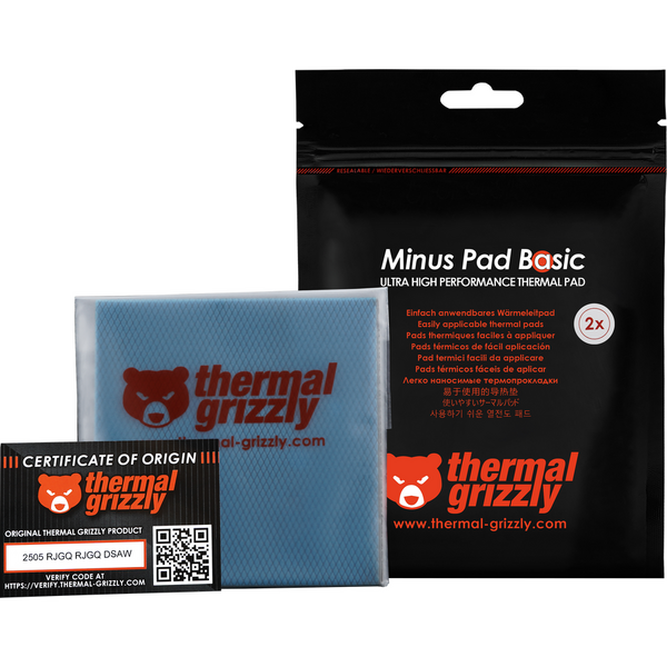 Pad termic Thermal Grizzly Minus Pad Basic, 100x100x1.5 mm, 2 buc.