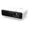Videoproiector Benq X500i, DLP, 4K, 2200 ANSI, Wireless, Bluetooth 5.0, Android 11.0, Boxe, Alb