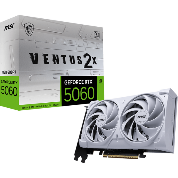 Placa video MSI GeForce RTX 5060 VENTUS 2X OC White 8GB GDDR7 128 Bit DLSS 4.0