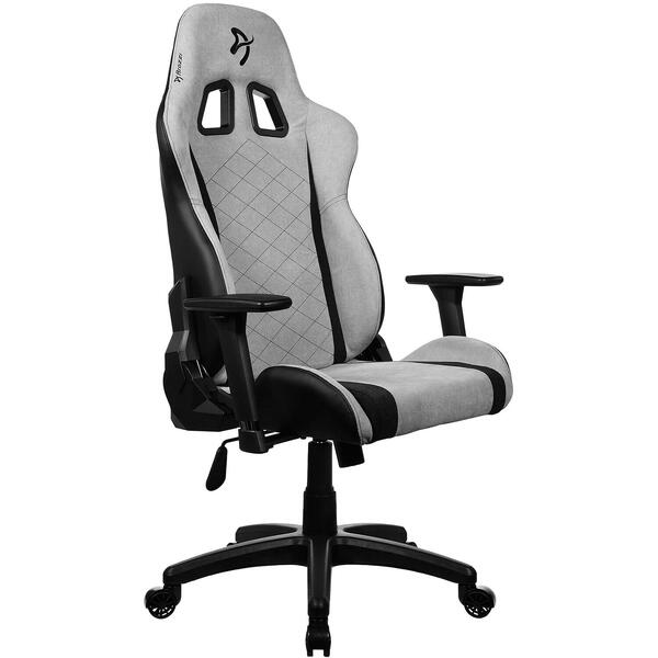 Scaun Gaming AROZZI Avanti Soft Fabric Light Grey