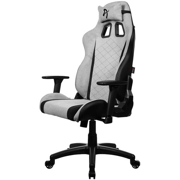 Scaun Gaming AROZZI Avanti Soft Fabric Light Grey
