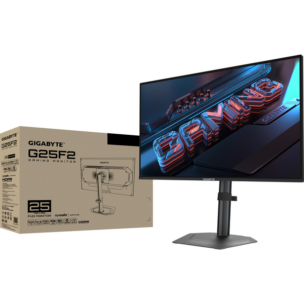 Monitor Gaming Gigabyte G25F2 24.5 inch FHD IPS 1 ms 200 Hz HDR Negru