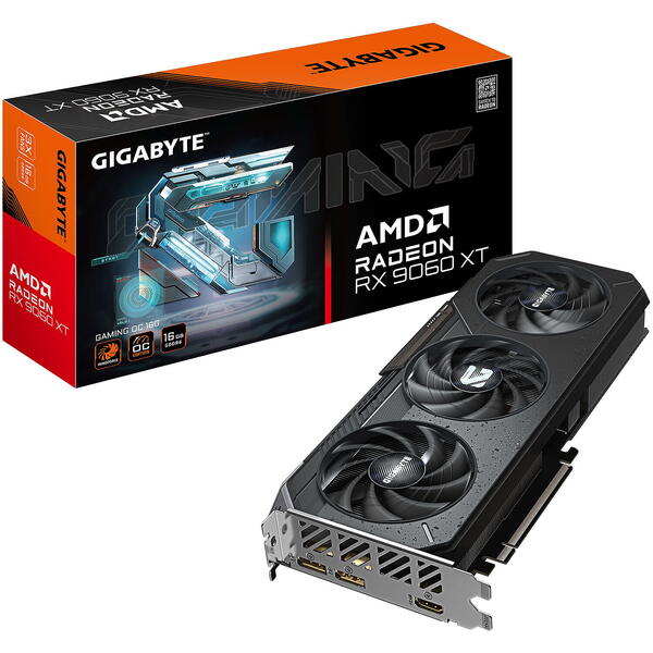Placa video Gigabyte Radeon RX 9060 XT GAMING OC 16GB DDR6 128 Bit