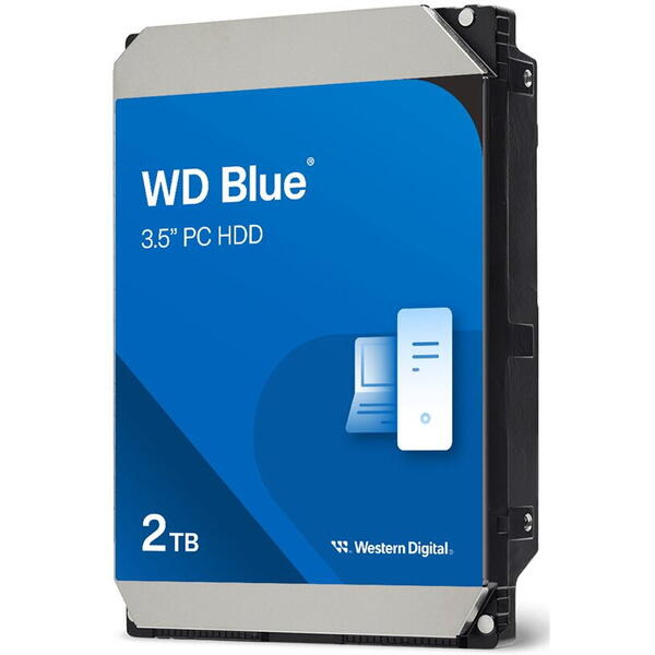 Hard Disk WD Blue 2TB, SATA 3, 2400rpm, 64MB, 3.5 inch