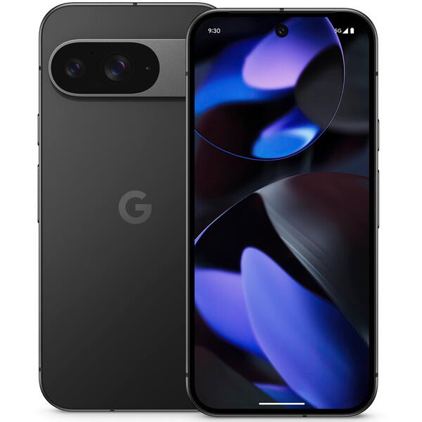 Smartphone Google Pixel 9, 6.3 inch, 128GB, 12GB RAM, Dual SIM, 5G, Tri-Camera, Obsidian Black
