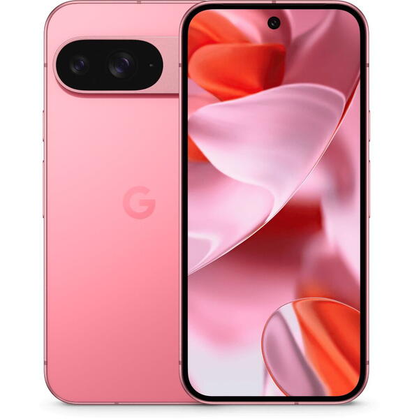 Smartphone Google Pixel 9, 6.3 inch, 128GB, 12GB RAM, Dual SIM, 5G, Tri-Camera, Peony