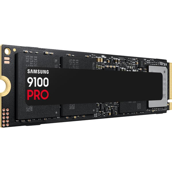 SSD Samsung 9100 PRO Heatsink, 4 TB, PCI-Express 5.0 x4, M.2 2280