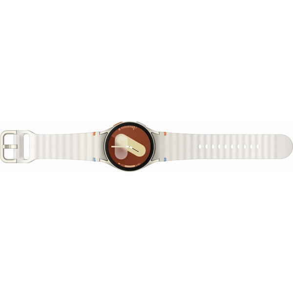 SmartWatch Samsung Galaxy Watch 7, 40 mm, Wi-Fi, Bluetooth, GPS, NFC, Rezistent la apa, Cream strap