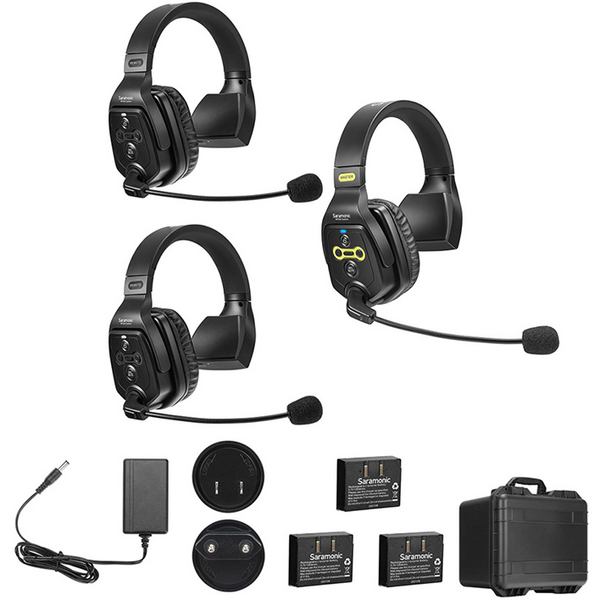 Solutie Intercom Saramonic WiTalk WT3S3xbat, 3 pers, Full-Duplex 1.9GHz, single-ear