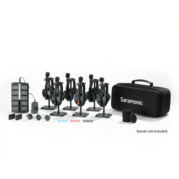 Solutie Intercom Saramonic WiTalk9 WT6S12xbat, 6 pers, Full-Duplex, 1.9GHz, single-ear