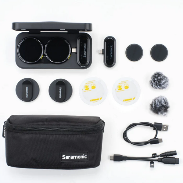 Solutie Intercom Saramonic Microfon digital wireless BlinkMe U2 x22.4 GHz, 2 x mic, 3000mAh