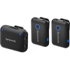 Solutie Intercom Saramonic Kit microfon wireless Blink500B2+ 2TX+RX2.4 GHz, display OLED, carcasa incarcare, 1250mAh