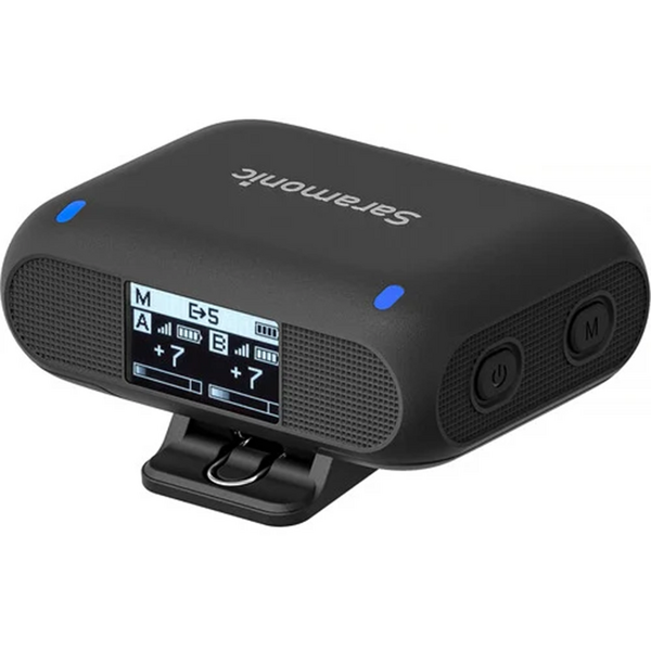Solutie Intercom Saramonic Kit microfon wireless Blink500B2+ 2TX+RX2.4 GHz, display OLED, carcasa incarcare, 1250mAh