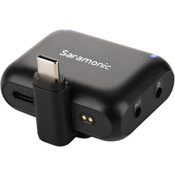 Solutie Intercom Saramonic Kit microfon wireless Blink500B2+ 2TX+RX2.4 GHz, display OLED, carcasa incarcare, 1250mAh