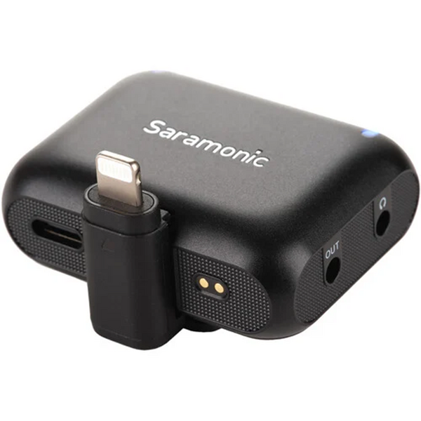 Solutie Intercom Saramonic Kit microfon wireless Blink500B2+ 2TX+RX2.4 GHz, display OLED, carcasa incarcare, 1250mAh