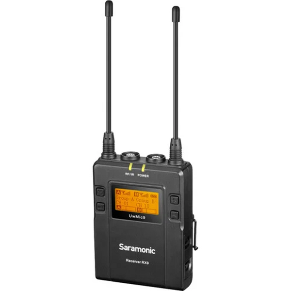 Solutie Intercom Saramonic Set microfon wireless UwMic9 Kit4Microfon HU9, Negru