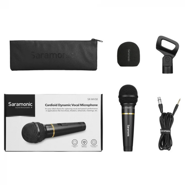 Solutie Intercom Saramonic Microfon SR-MV58 Dynamic Cardioid