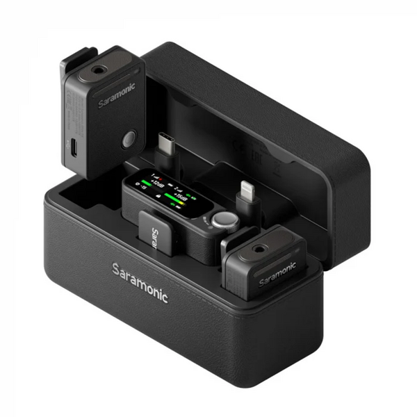 Solutie Intercom Saramonic Kit microfon wireless Ultra 01 (2TX+RX)ClearVoice, IPX5, 2 x magn. microf., negru