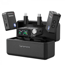Kit microfon wireless Ultra 01 (2TX+RX)ClearVoice, IPX5, 2 x magn. microf., negru