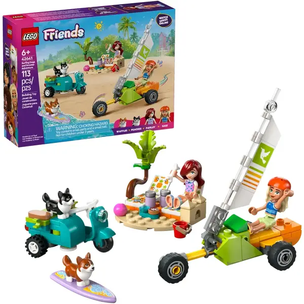 LEGO FRIENDS 42641 Surfing Dogs and Scooter Adventure